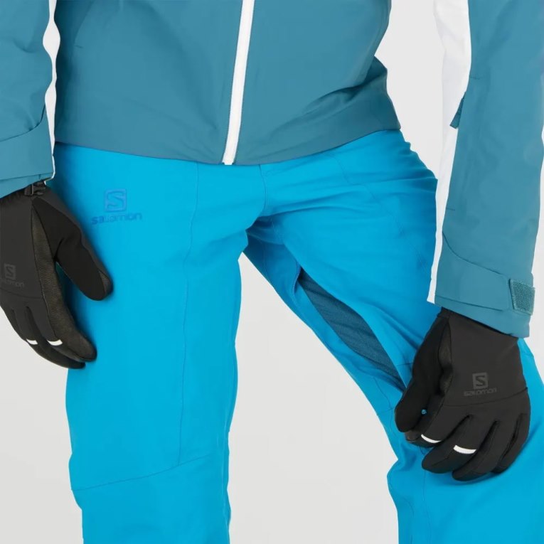 Turquoise Salomon Brilliant Men's Ski Pants | PH 97501G